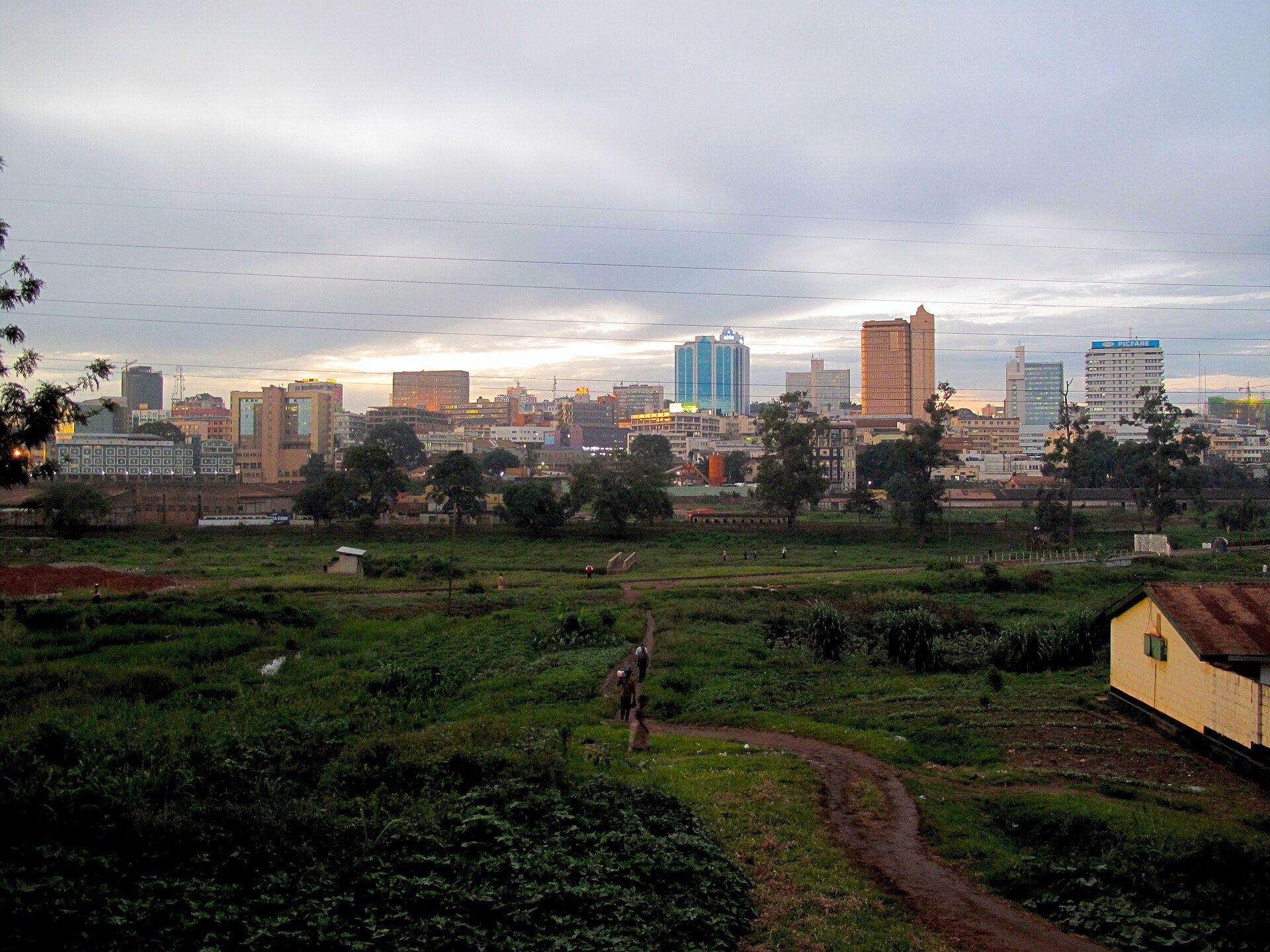 The Kampala city skyline